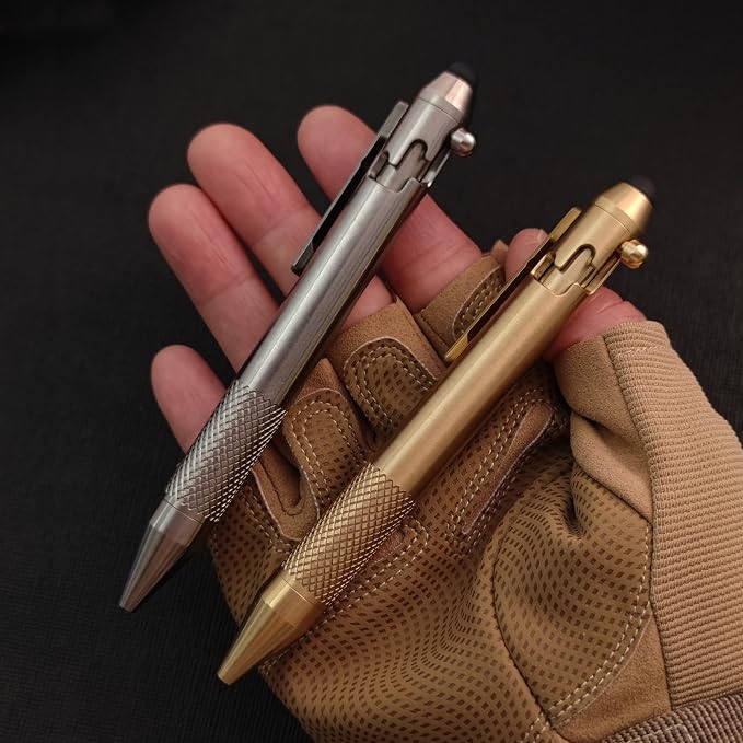 Cool Hand 4.9'' Brass Bolt Action Pen - Image 7