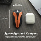 DATO 1TB External SSD, ARES Amber Shield Portable SSD w/LED, OTG-Supported - Image 3