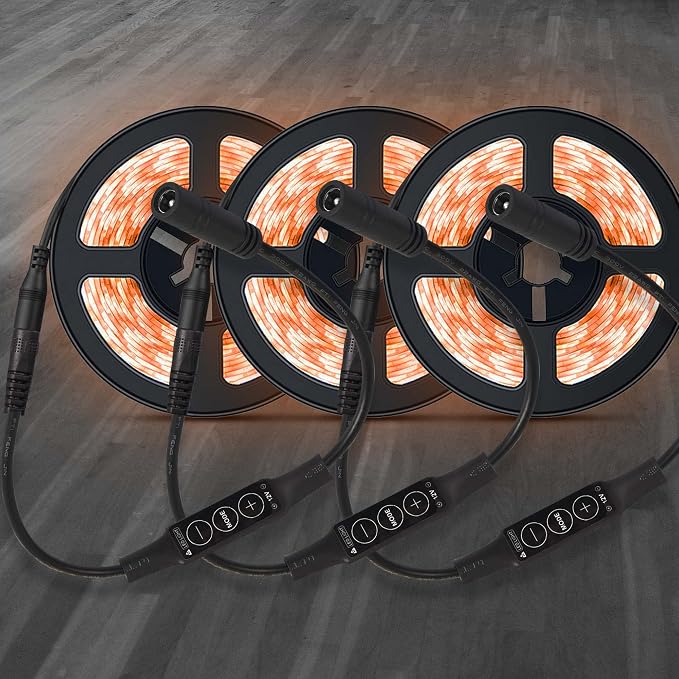 PNGKNYOCN DC 12V LED Strip Lights Dimmer DC 5.5 * 2.1mm Male to Female Mini - Image 6