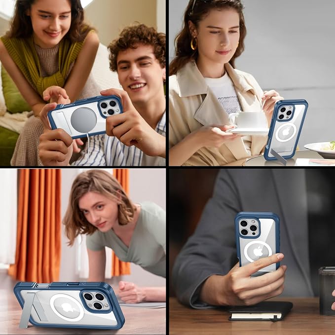 360° Protection Magnetic for iPhone 16 Case Built-in 9H Privacy Screen - Image 7