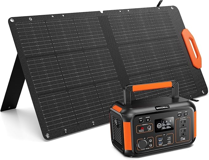 GRECELL Portable Solar Generator 500W by GRECELLPOWERSTATION