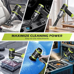 Handheld Car Vacuum with 15000PA Power, 4 in 1 Small Powerful Cordless Vacuum - Image 4
