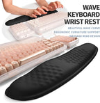2-in-1 Ergonomic Set, Wave Keyboard Wrist Rest and Massage Slope Mouse Pad - Image 2