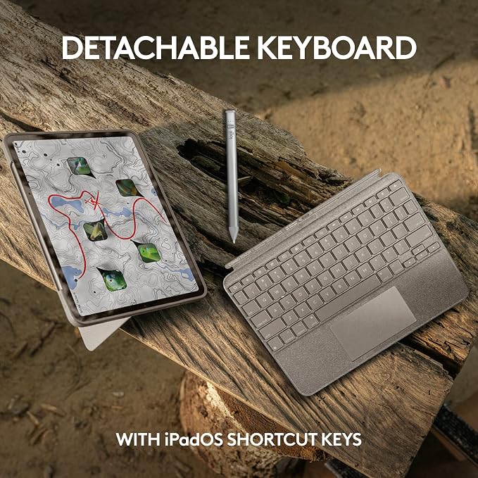Logitech Combo Touch iPad Pro 11-inch Keyboard Case and Logitech Crayon Digital - Image 7