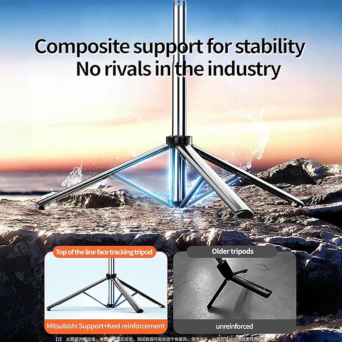 Auto Face Tracking Tripod with 360 Rotation Stand, 70.9" Ai Motion Tracking - Image 6