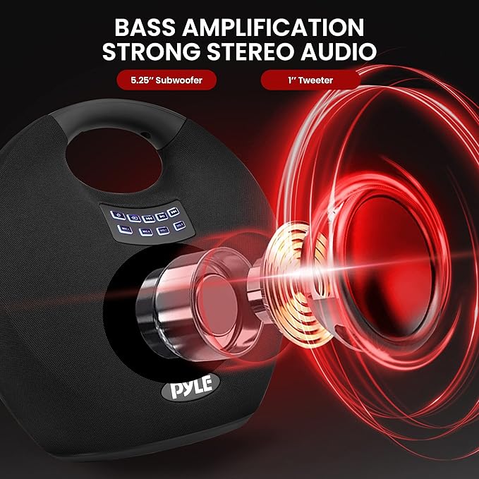 Pyle Wireless Portable Bluetooth Speaker, - Image 2
