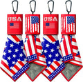 2 Sided Portable Glasses Cleaner, Patriotic Gasses Cleaning Cloth Keychain by VRHGL