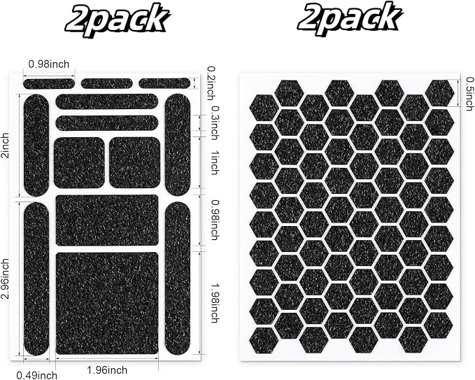 4Pack Phone Grip Tape, Finger Grip Stickers Decal Waterproof Pre-Cut Non Slip - Image 2