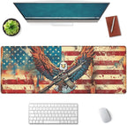 Patriotic Eagle Large Mouse Pad, Gaming Mouse Pad, Keyboard Mat, Non-Slip by Unknown