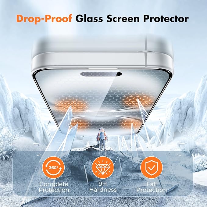 UNBREAKcable Screen Protector for iPhone 16 Plus/15 Plus Full Coverage Double - Image 5