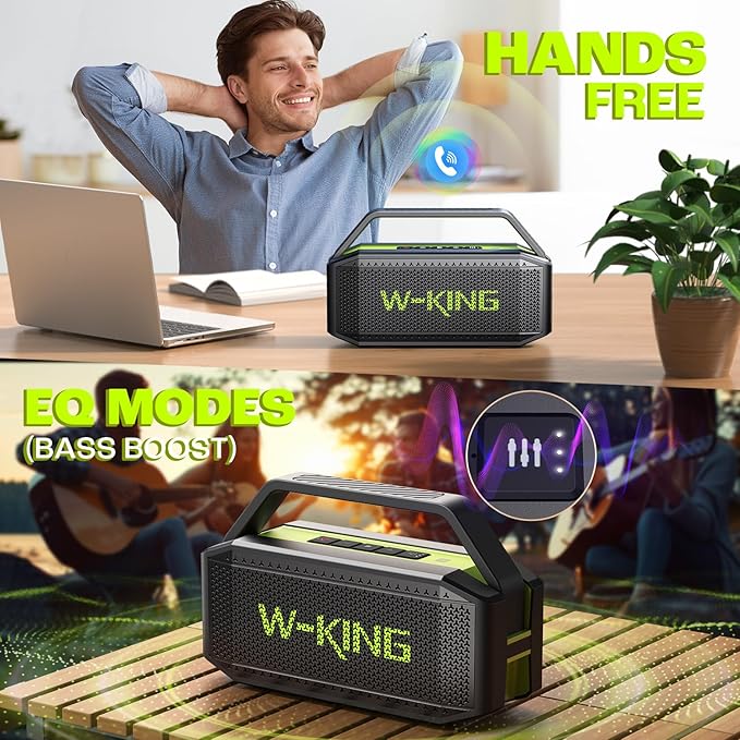 W-KING Portable Loud Bluetooth Speaker Wireless, 100W Max IPX6 Waterproof - Image 5