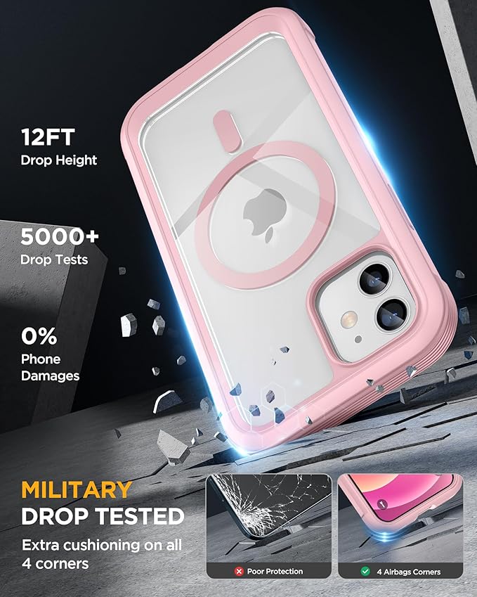 Miracase Magnetic for iPhone 12 mini Case, Drop & Scratch-Resistant, Shockproof - Image 5