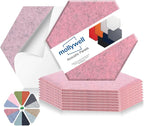 Mollywell Hexagon Acoustic Panels, High Density, Soundproofing, Decorative by Mollywell