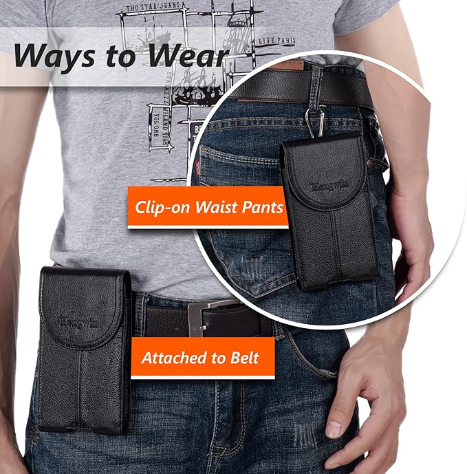 Hengwin Genuine Leather Cell Phone Holster - Image 6