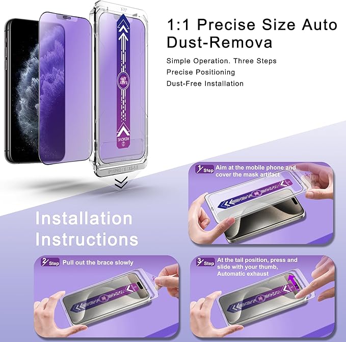 2 Pack Anti Blue Light Matte Screen Protector - Image 4