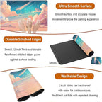 Cool Pink Desk Mat Pastel Clouds Large XXL Gaming Mouse Pad Non-Slip Rubber - Image 5