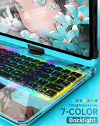 Intermerge Clear Keyboard Case for iPad Pro 13" 2024 Only, 360° Swivel - Image 5