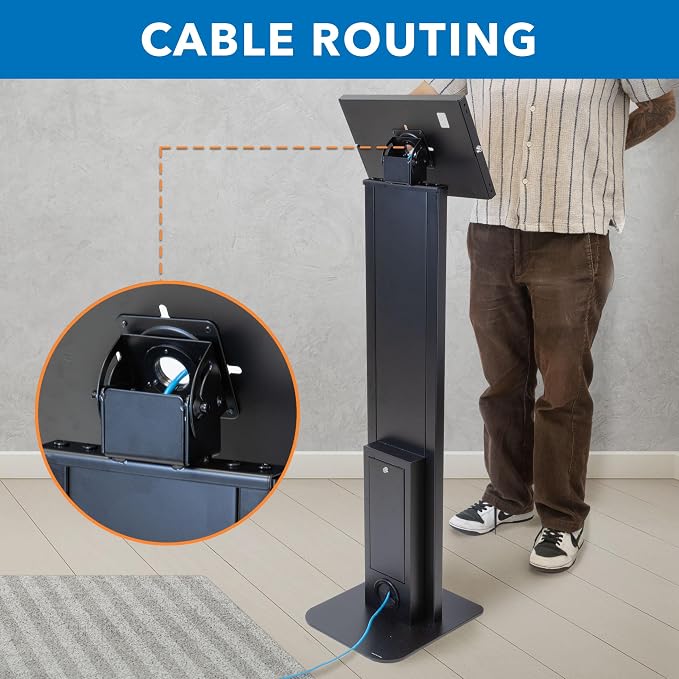 Mount-It! Anti-Theft Tablet Floor Stand Kiosk, Commercial Floor Kiosk - Image 9