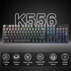 Redragon K556 PRO 104 Keys Wireless RGB Gaming Keyboard, Tri-Mode Aluminum - Image 2