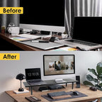 Across-Star Dual-Monitor-Stand-Riser-For-Desk Adjustable Length 32-40 - Image 7