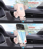 Wireless Car Charger, MOKPR 15W Fast Charging Auto-Clamping Car Charger Phone - Image 8