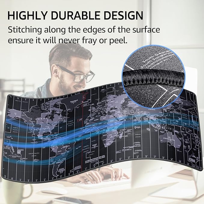 KTRIO Large Gaming Mouse Pad Desk Mat, Superior Micro-Weave Cloth, Non-Slip - Image 5