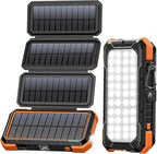 BLAVOR Solar Charger Power Bank, PD 18W Fast Charging 20000mAh Battery Pack by BLAVOR