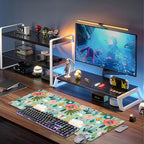 Colorful Flowers and Berries Desk Mat, Large Beautiful Floral Branches Gaming - Image 6