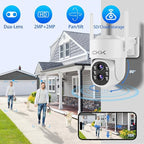 CKK 【Dual Wi-Fi, Dual Lens】 Wireless Security Camera System, AI Motion - Image 2