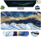 Ergonomic Large Mouse Pad and Keyboard Wrist Rest, Desk Pad by Youarenoble