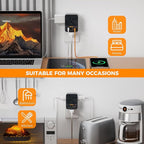 30W Wall Charger, TESSAN Fast Charging Multi Plug Adapter - Image 7