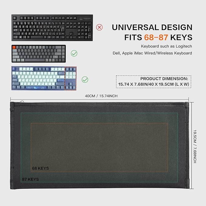 Computer Keyboard Dust Cover Sleeve Bag - Image 2