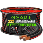 14AWG Speaker Wire, GearIT Pro Series 14 AWG Gauge Speaker Wire Cable Great Use by GEARit