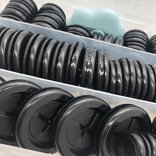 65Pcs Round Rubber Grommets kit 6 Sizes Double Sided Rubber Grommets - Image 7