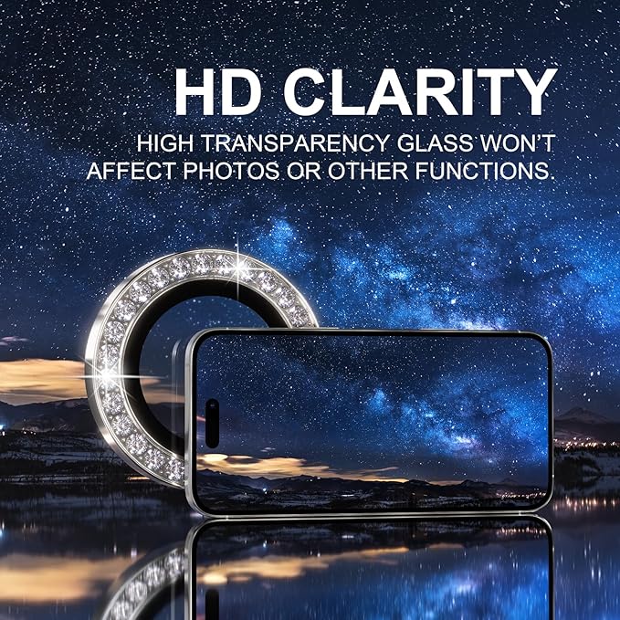 Choiche Compatible for iPhone 16 Pro/iPhone 16 Pro Max Camera Lens Protector - Image 5