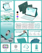 Folio Keyboard Case for iPad 10th Gen 10.9 inch and iPad 11th, Magnetic - Image 3