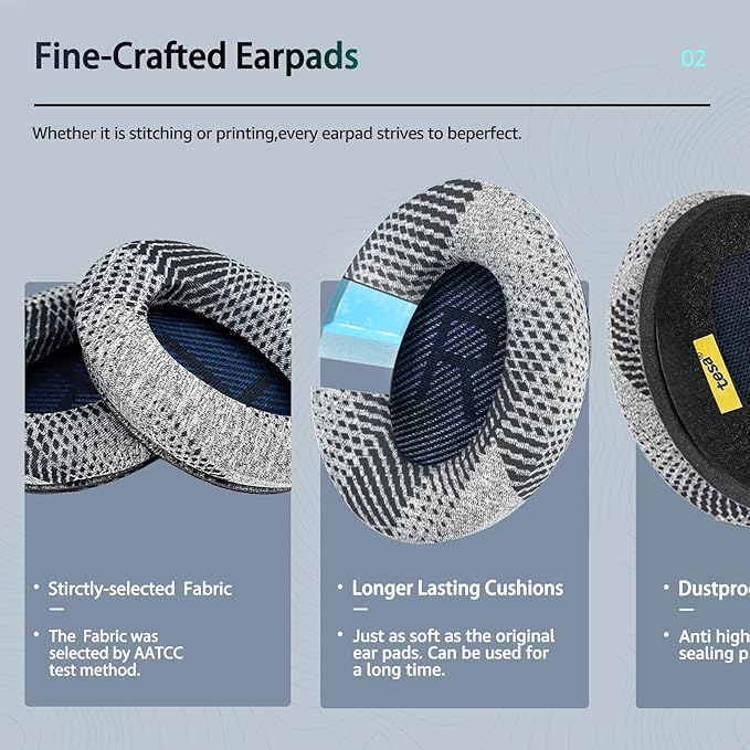 Cooling-Gel QuietComfort 35 / QC35 ii Replacement Ear Pads - Image 4