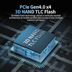 4TB SSD NVMe M.2 2280 PCIe Gen4 x4 Internal Solid State Drive - Image 3