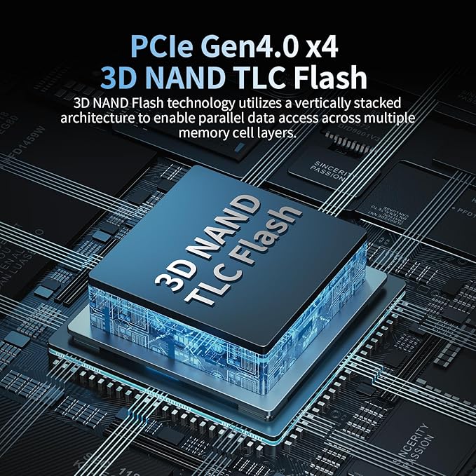 4TB SSD NVMe M.2 2280 PCIe Gen4 x4 Internal Solid State Drive - Image 3