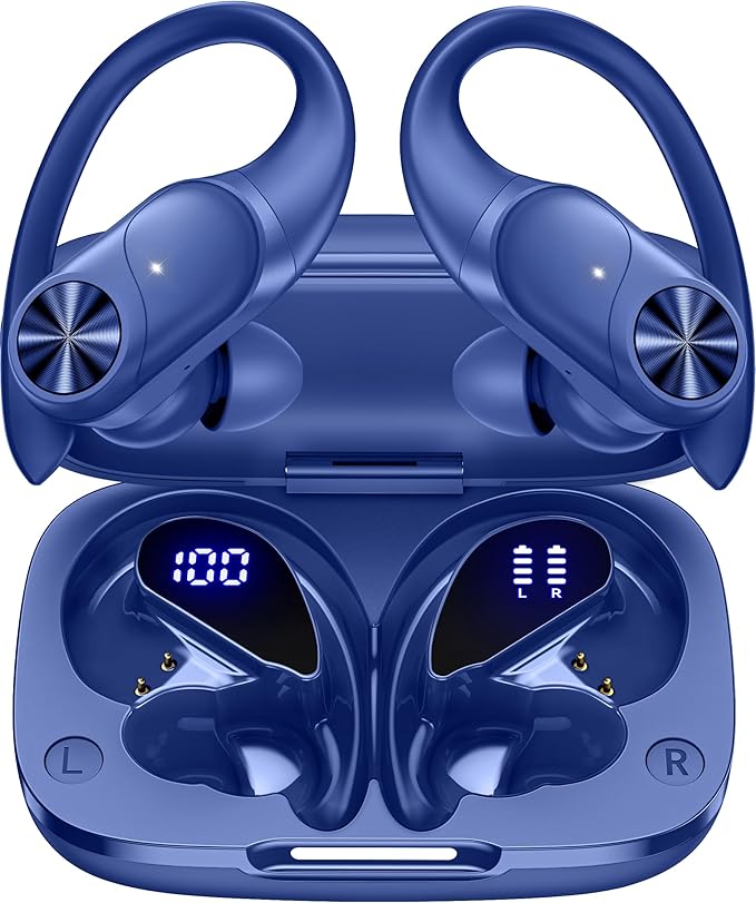 PocBuds Bluetooth Headphones Wireless Earbuds 80hrs Playtime Wireless Charging by PocBuds