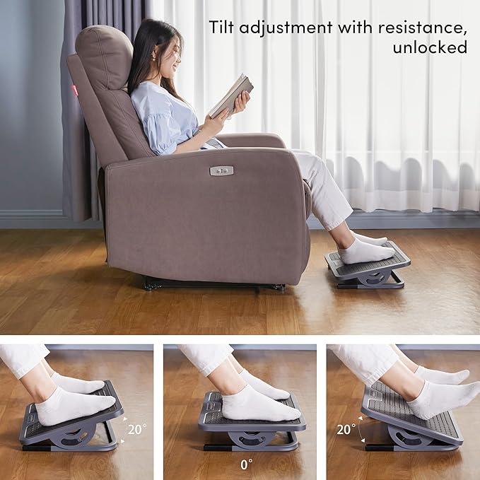 EUREKA ERGONOMIC Tilt Adjustable Footrest, Foot Rest - Image 3