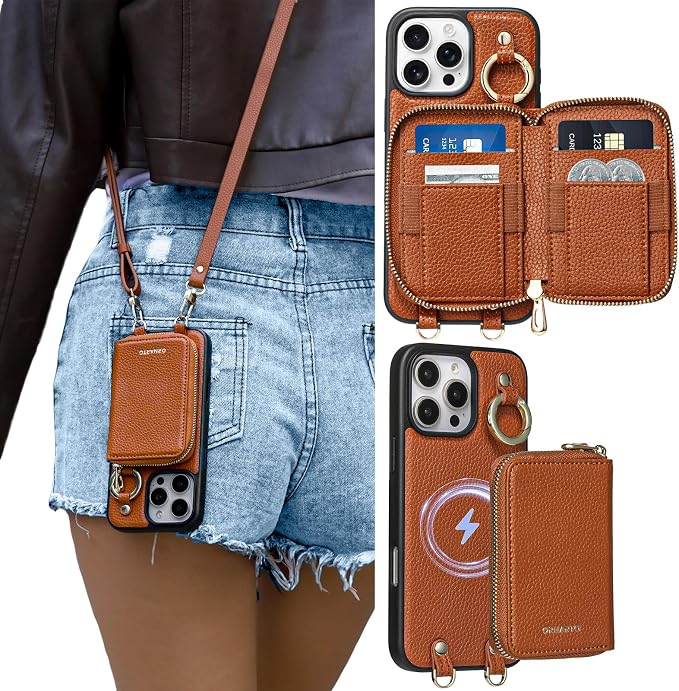 ORNARTO Magnetic Detachable Wallet Case by ORNARTO