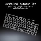 ROG Azoth Extreme 75 Custom Gaming Keyboard, Aluminum Chassis, Carbon Fiber - Image 3