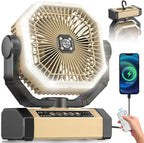 Camping Fan Rechargeable by Orteen