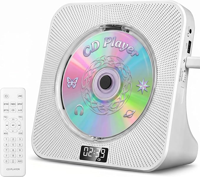 Gueray CD Player Portable Bluetooth Desktop CD Player by Gueray