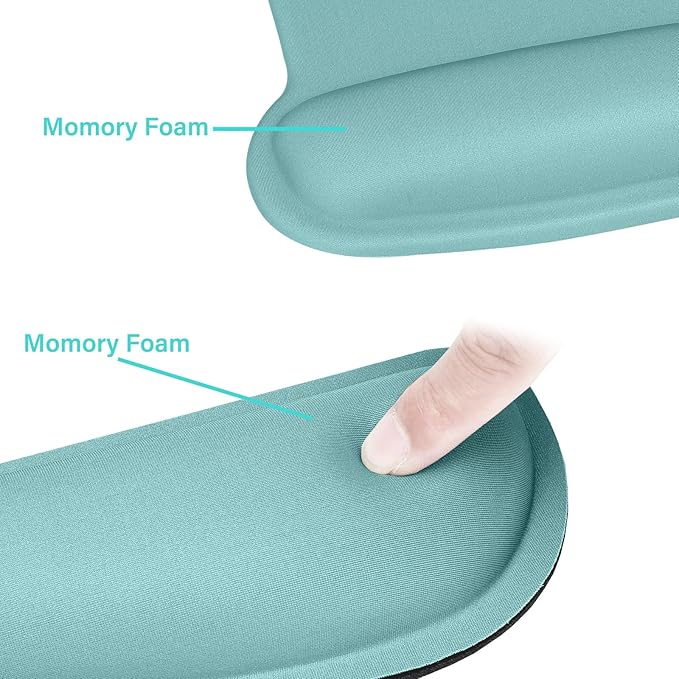 MOSISO Wrist Rest Support for Mouse Pad & Keyboard Set, Ergonomic Mousepad - Image 4