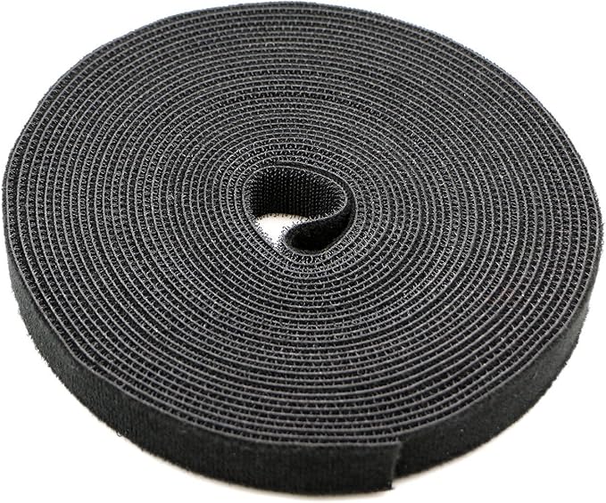 Reusable Fastening Tape Cable Ties 3/4 Inch Double Side Hook Roll by SAISN