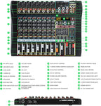 Audio Mixer 8 Channel Professional Mixer Console - Image 8