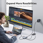USB C Hub Multiport Adapter for MacBook Pro/Air, 9 in 1 USB C Dongle Dock Mac - Image 4