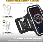 TRIBE Water Resistant Cell Phone Armband Case Running Holder - Image 4